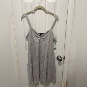 INC International Concepts Light Gray Studded Top